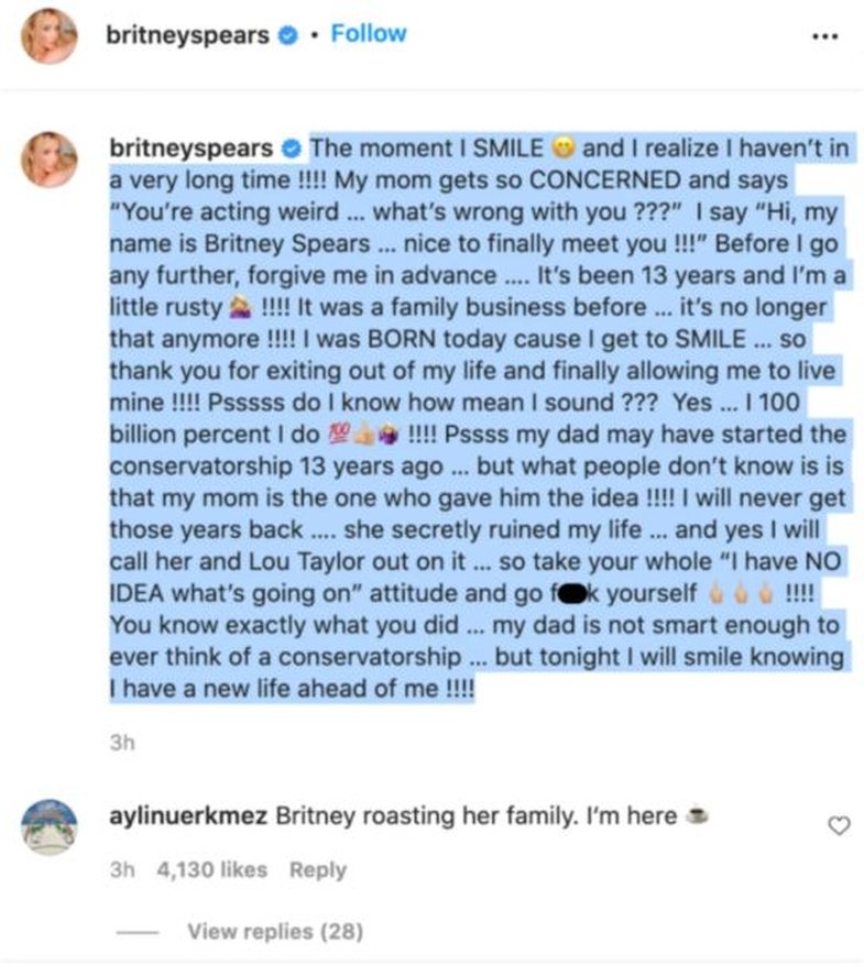 Britney Spears fajëson të ëmën: ‘Ti e di