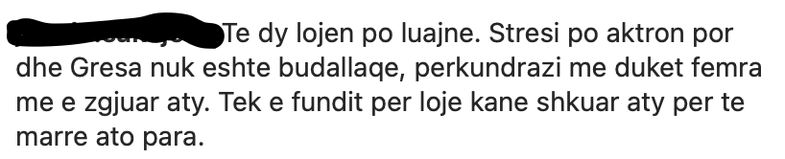 Mes trëndafilave dhe qirinjve, Stresi i kërkon konkurrentes ta