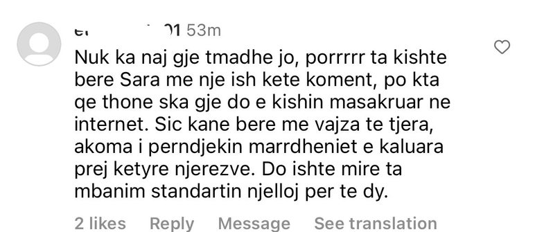 Komenti i Ledrit në postimin e Dafinës shkakton debat në rrjet