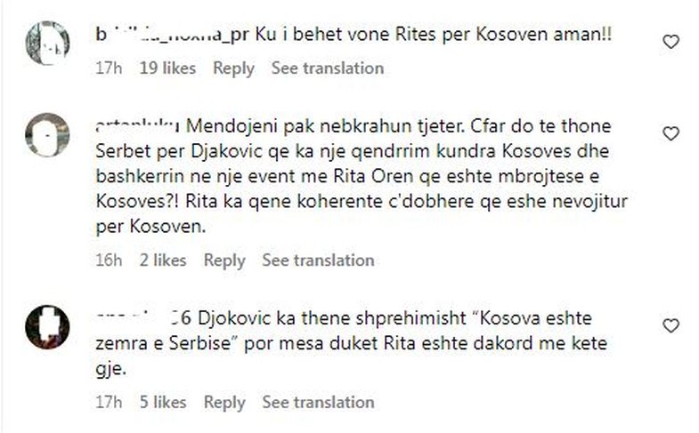 U shfaq duke biseduar me Novak Djokovic: Reagon i ati i Rita Orës