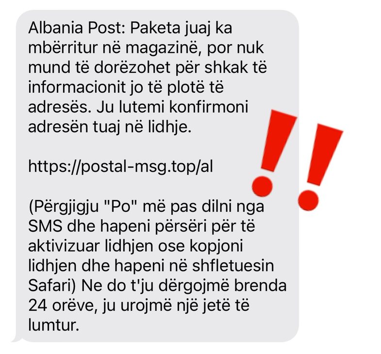 Bëni kujdes! Këto mesazhe ju vjedhin të dhënat personale