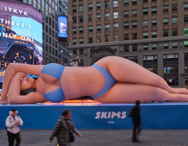 Kim Kardashian's giant doll is being placed in Times Square and people are