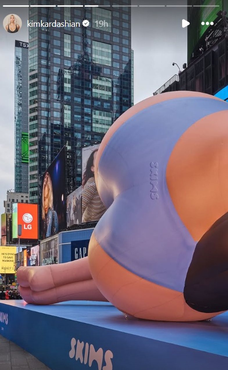 Kim Kardashian's giant doll is being placed in Times Square and people are