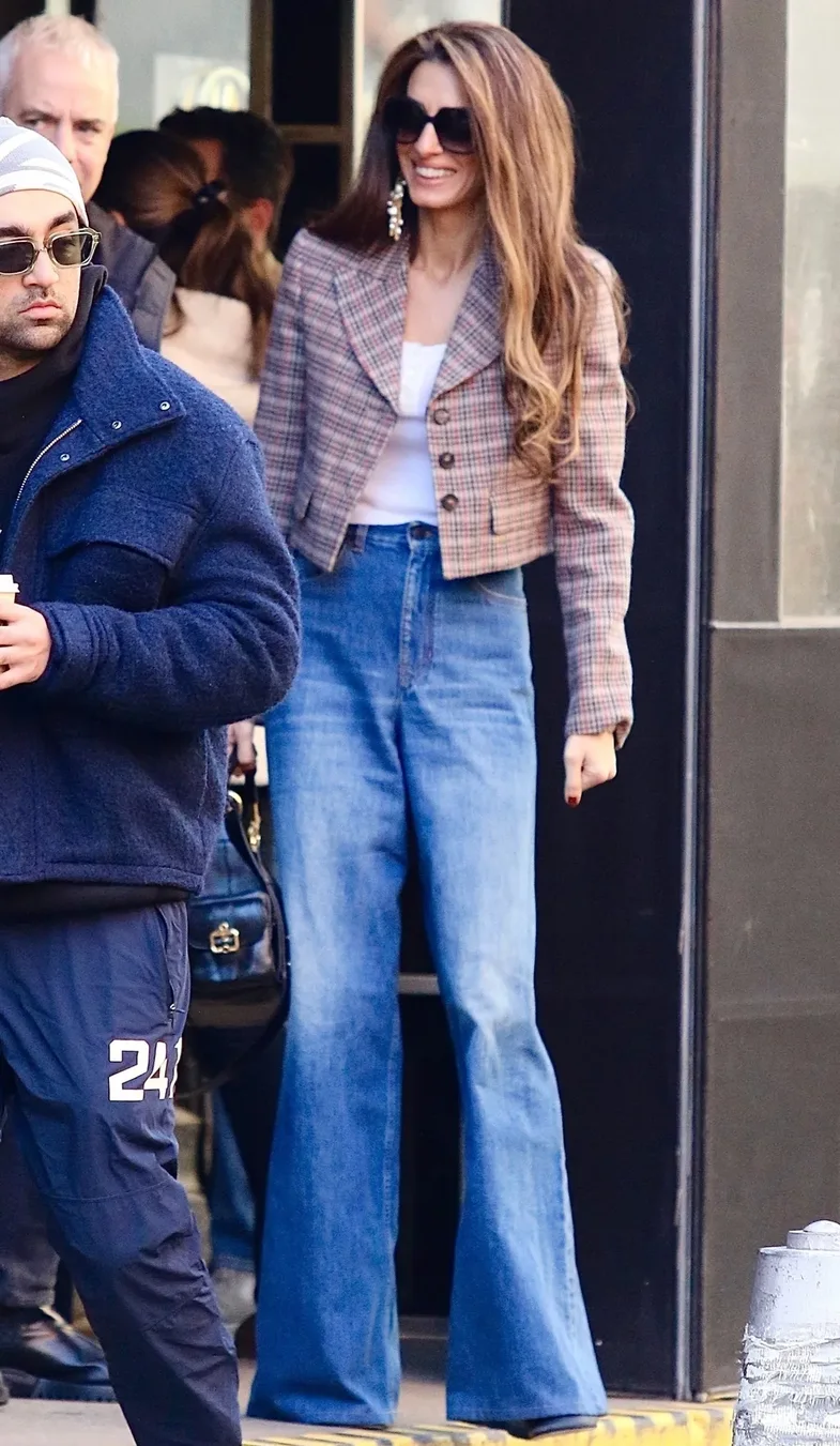 For those of you who aren't ready for skinny jeans: Amal Clooney wore the