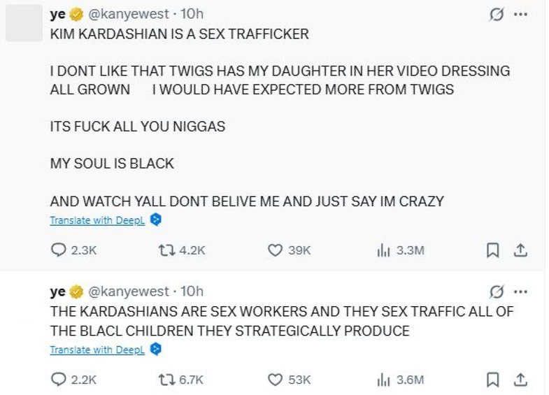 Kanye West sulmon familjen Kardashian: "Janë prostituta dhe tutore