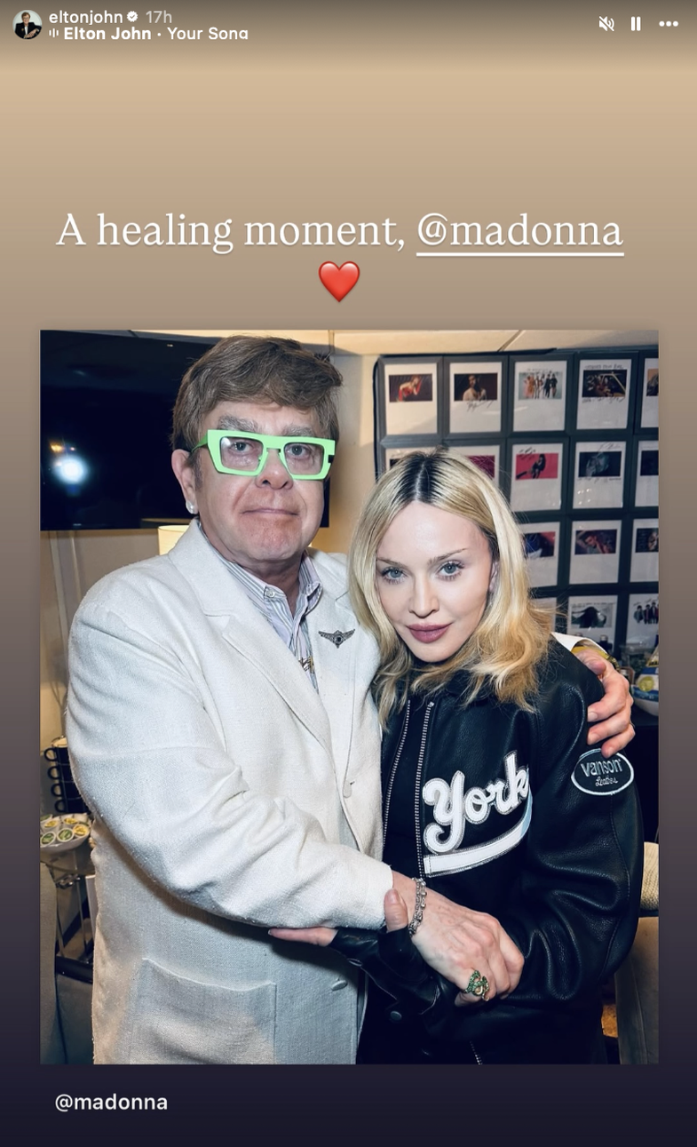 U desh thjesht 1 takim që Madonna dhe Elton John t’i jepnin fund