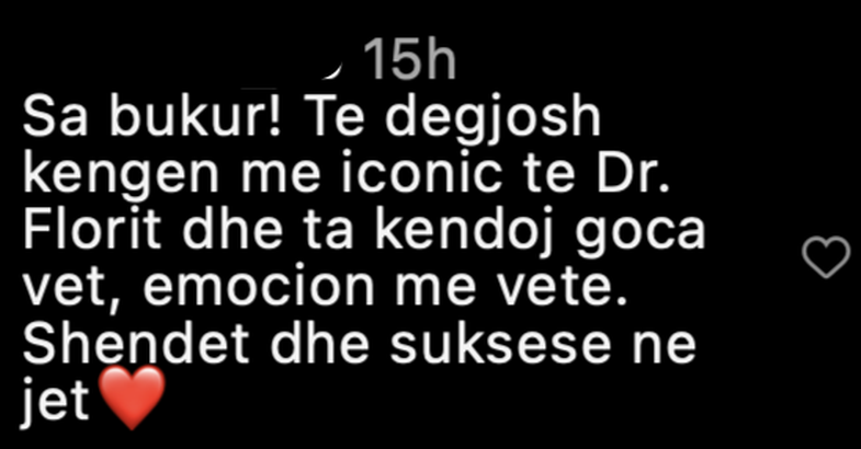Momenti emocionues: Vajza e Dr. Florit performon këngën e të atit