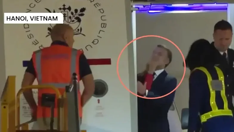 Viral footage: Brigitte Macron punches Emmanuel Macron in the face?! Oo
