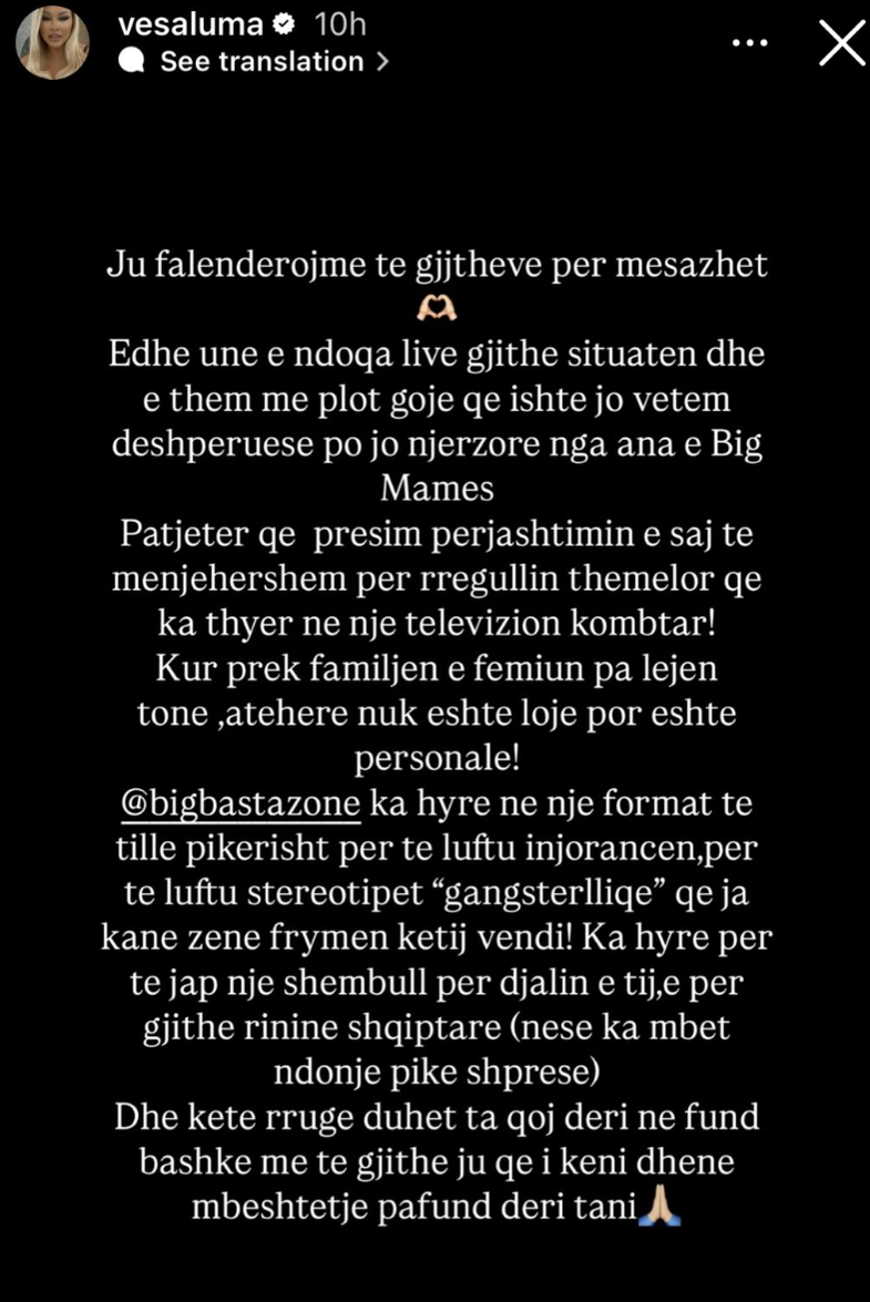 Vesa Luma speaks after the debate between Big Basta & Big Mama: "We