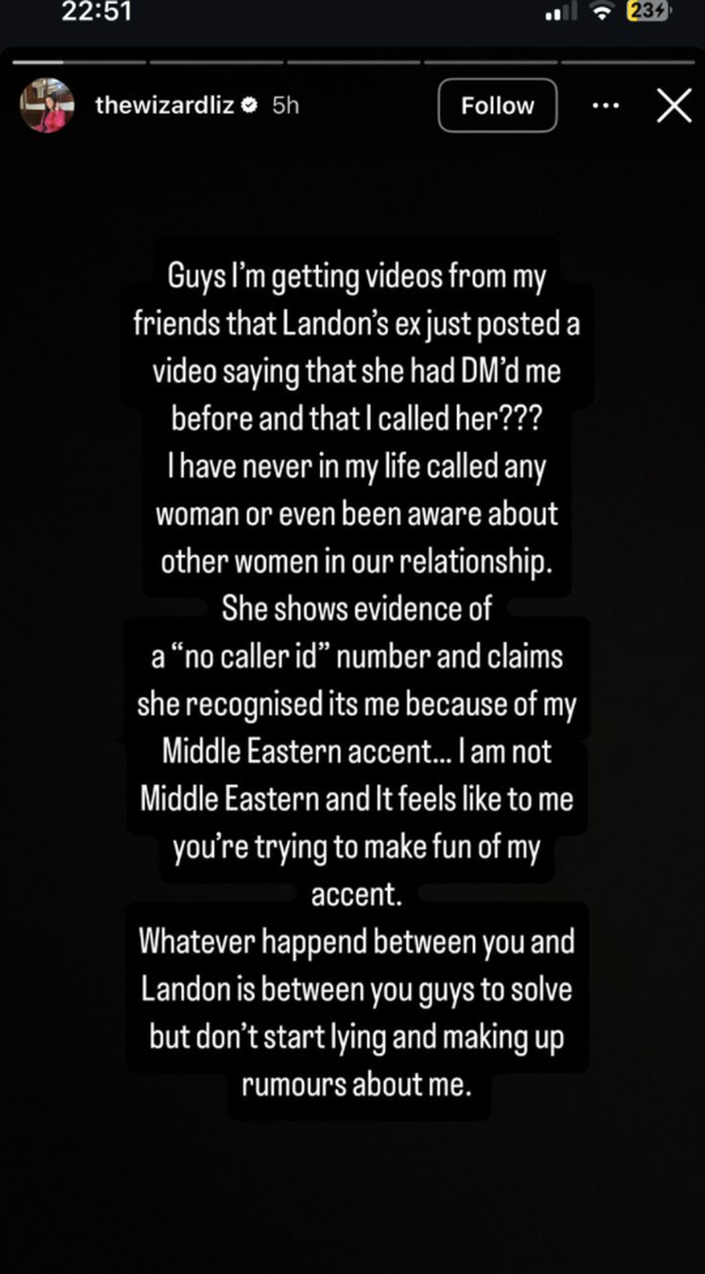 Pas gjithë dramës, ish-i i Liz reagon në Instagram: