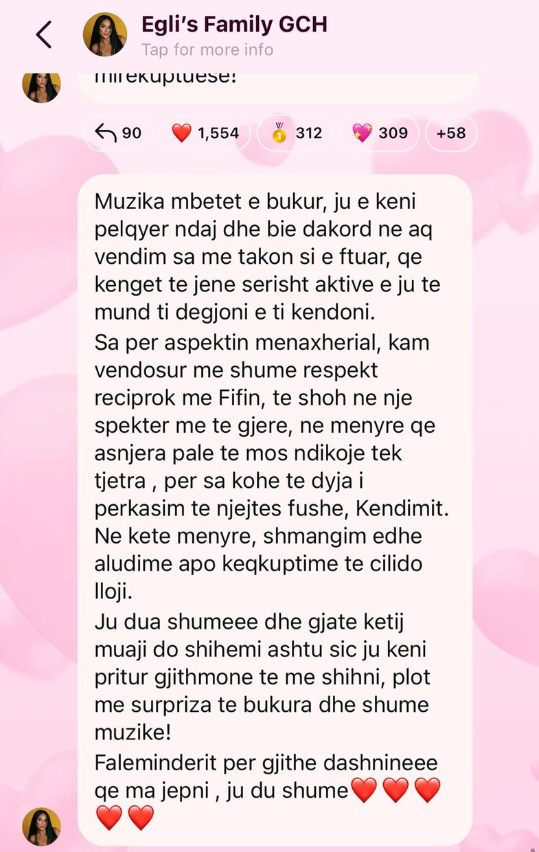 Seria e radhës: Egli sqaron fshirjen e këngës, Fifi "i hedh